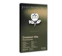 Fleetwood Poster Mac Art Music Album Greatest Hits Cover Tracklist Vintage Rock Band Fans Gift Room Decor Canvas Poster Bedroom Decor Landscape Office Room Decor Gift 20x30inch(50x75cm)