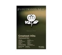 Fleetwood Poster Mac Art Music Album Greatest Hits Cover Tracklist Vintage Rock Band Fans Gift Room Decor Canvas Poster Bedroom Decor Landscape Office Room Decor Gift 24x36inch(60x90cm)