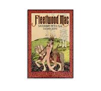 Fleetwood Poster Mac Music Rock Band Vintage Comic Music Posters for Room Aesthetic Canvas Wall Art Bedroom Decor12x18inch(30x45cm)