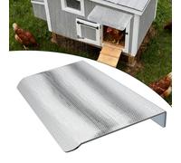 Flehomo Chicken Coop Awning with Aluminum Foil, Weatherproof Cover for Preventing Rain, Snow & UV, Outdoor Awning for Automatic Chicken Coop Door, Univesal Accessory for Most Chicken Coop Doors