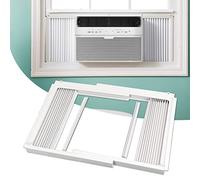 Flehomo Window Air Conditioner Side Panels with Frame, Adjustable Insulation AC Side Panel for 12,000 BTU Window AC Unit, Frame Included