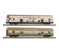 Fleischmann 6260074 N Set of 2 1: DBmue DBmq Double Deck Car of the DR