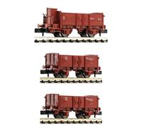 Fleischmann 6660034 Fs Set 3 Open Cars Type L One With Cabin Scale N 1/160