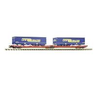 Fleischmann 6660050 N Double Pocket Articulated Trolley T3000e of the DB AG Freight Forwarding Truck Walter