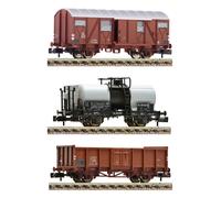 FLEISCHMANN 880909 FS Set Three Italian Freight Cars Scale N 1/160