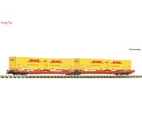 Fleischmann DBAG T3000e Dbl Pocket Wagon w/DHL Container Load VI N Gauge