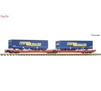 Fleischmann DBAG T3000e Dbl Pocket Wagon w/LKW Walter Trailer Load VI N Gauge