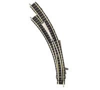 9168 Fleischmann N Scale Left Manual Curved Switch with Ballast
