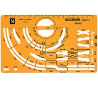 Fleischmann N 995101 Track plan template for the PROFI track - NEW + OVP