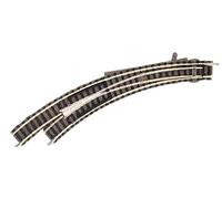 Fleischmann Profi Track Left Hand Curved Live Frog Turnout N Gauge FM9168