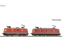 7560049 N Set of 2 Electric Locomotives as Double Traction Re 10/10, SBB, Ep. V