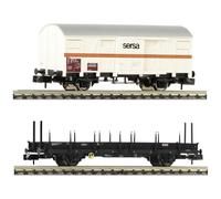 Fleischmann Sersa Ks/Vs Track Maintenance Wagon Set (2) V N Gauge FM6660042