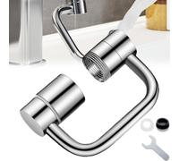 FleixFlow 1080° Rotating Faucet Extender,1440°Rotatable Faucet Aerator Extension, Rotatable Faucet Extension for Bathroom Sink,Universal Splash Filter Faucet Sprayer (1Pack)