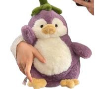 flejfcnk 25CM Penguin Plush Toy,Penguin Plush Dolls Stuffed,Cartoon Eggplant Toys,Cute Design Lightweight Cushion,Throw Pillow for Home,Living Room, Ragdoll Pillows Soft Figures for Birthday Gifts