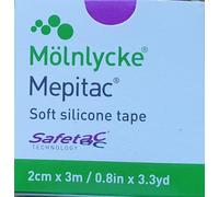 Fleming Medical FA89/1 Mepitac Silicone Dressing Tape, 2cm x 3cm