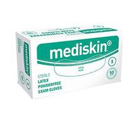 Fleming Medical TG19 Mediskin Surgical Sterile Powderfree Medium Gloves, Size 7.5, Natural, Pair, Pack of 50