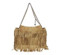 Fleming Suede Fringe Hobo Bag- female- Tory Burch- Shoulder Bags- Brown- ONE SIZE- Bags ONE SIZE