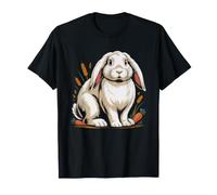 Flemish Giant Rabbit Anatomy Breed Illustration Keeper Chart T-Shirt