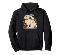 Flemish Giant Rabbit Cozy Nap Loaf Pose Art Bunny Owner Pullover Hoodie