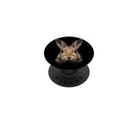 Flemish Giant Rabbit Face Forest Wildlife Nature Rabbit PopSockets Adhesive PopGrip