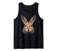 Flemish Giant Rabbit Face Forest Wildlife Nature Rabbit Tank Top
