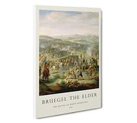 Flemish Proverbs Pieter Bruegel The Elder Canvas Print | Gallery Wrapped 30mm Frame Wall Art | 30x20 inches | Ready to Hang | Contemporary Picture | Living Room Bedroom Lounge Office