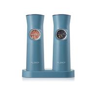 Flendy Gravity Electric Salt and Pepper Grinder Set Rechargeable, Automatic Salt and Pepper Grinder Set with USB C Charging Base, Gravity Salt and Pepper Shakers Set Electric