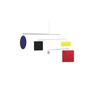 Flensted Circle Square/Guggenheim Mobile, Steel, Multi-Colour, 50 x 105 cm