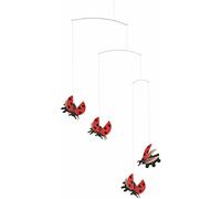 Flensted f30113 Lady Bird Mobile, Steel, Red/Black, 56 x 37 cm