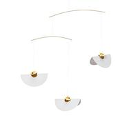 Flensted Mobile Circular Angels Screen Printed Film White Gold 50 x 37 cm 127