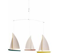 Flensted Mobiles 3 Dinghy Regatta Hanging Mobile 15 Inches Multicoloured