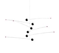 Flensted Mobiles Futura mobile black-red