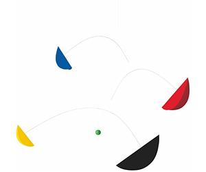 Flensted Mobiles Life & Thread Mobile, Steel, Multi-Colour, 70 x 125 cm