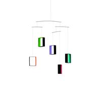 Flensted Mobiles Mobile, Steel, Black/Multicoloured, 60x45 cm