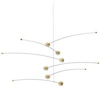 Flensted Mobiles Mobile, Steel Wood, Be/Black, 35x75 cm