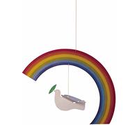 Flensted Mobiles Noah's Rainbow Hanging Mobile - 9 Inches - High Quality Cardboard