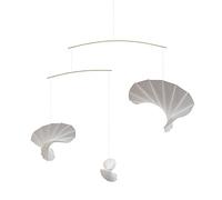 Flensted Mobiles Wave 3 Mobile, Steel, White, 60 x 60 cm