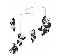 Flensted Panda Mobile Steel Black/White 47 x 39 cm
