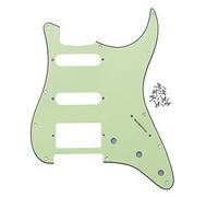 FLEOR 11 Hole SSH Pickguard Guitar Scratchplate with Mounting Screws for U.S./Mexican FD Standard ST Guitar,Mint Green 3Ply