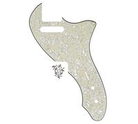 FLEOR 12 Screw Holes TL Thinline Pickguard Re-Issue Style Scratch Plate Fits Original U.S. Made TL TE Thinline 69 RI USA, 4-ply Age Pearl
