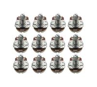 FLEOR 12PCS Full Size A250K Audio Taper Potentiometer Guitar Tone Volume Control Pots Dia24mm L18mm Long Knurled Split Shaft