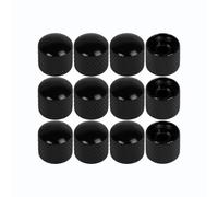FLEOR 12PCS Guitar Knobs Tone Volume Control Dome Metal Knobs for US Mexico made TL-TE/P Bass Guitar,Black