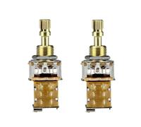FLEOR 2PCS A500K Push Push Bounce Switch Potentiometer Audio Taper Pot