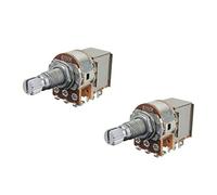 FLEOR 2pcs Push Pull Guitar Pots 18mm Split Shaft B250K Linear Taper Guitar Potentiometers