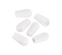 FLEOR 3 Way Toggle Switch Knobs Plastic Switch Tips 4MM for Pickup Guitar Selector Toggle Switch, Pack of 6, White