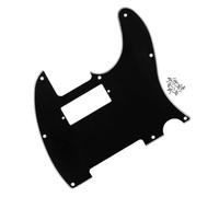 FLEOR 3Ply Black 8-Hole TL Mini Humbucker Pickguard with Screws for TL Style Guitar Mini Humbucker Pickguard Part