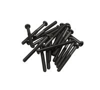FLEOR 3x32mm Humbucker Pickup Mounting Screws Round Head Screws for Mounting Humbucking Pickups,Essential Guitar Accessories,Black(100 Pieces)