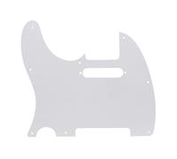 FLEOR 8 Hole 3Ply White TL Pickguard Single Coil Neck Hole Cut Guard P