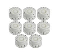 FLEOR 8PCS Guitar Knobs Speed Control Knobs For Gibson LP & SG Style Electric Guitar Parts, White