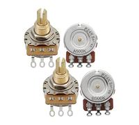 FLEOR A500K+B500K Guitar Tone/Volume Pots 24-Spline Long Split Shaft Guitar Potentiometer,Pack of 4